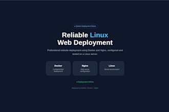 deploy your website using docker and nginx