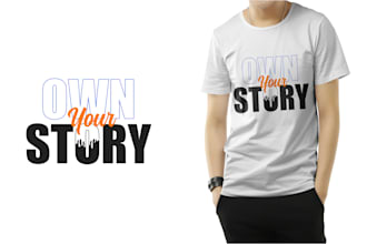 do minimalist t shirt typography design