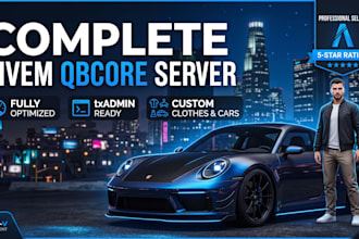 create a complete fivem qbcore server