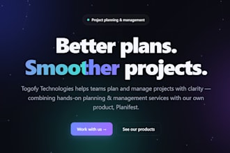 be your IT project manager for software projects