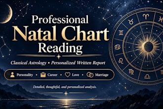 provide a detailed natal chart astrology reading