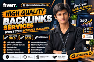 high quality DR 60 to 80 SEO dofollow backlinks