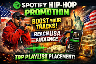 do spotify music promotion spotify hiphop music playlist to usa audience