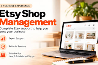 be your etsy shop manager, etsy VA and store management expert