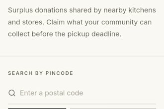 build custom react web app for ngo or food bank
