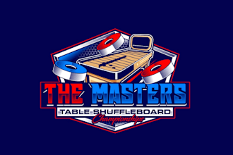 create attractive and imagination shuffleboard logo design