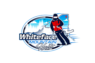 create professional and awesome skiing logo design