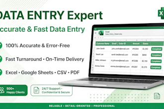 do data entry, excel work, bookkeeping and accounting tasks