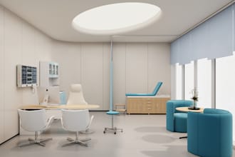 design modern healthcare, clinic, pharmacy and medical offices and medical space