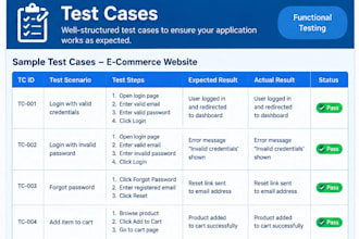 perform professional QA qc testing