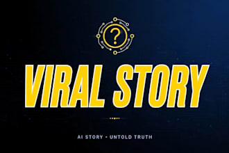 design viral faceless youtube thumbnails for ai story channel