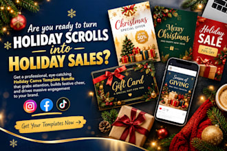 design an attractive christmas flyer or holiday sales banner in 24 hours