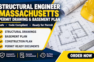 structural engineer permit engineer drawing massachusetts, oh adu, basement plan