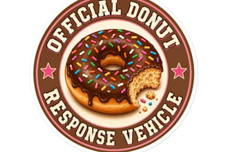 design unique donut logo for your business