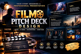design a cinematic film pitch deck for your movie