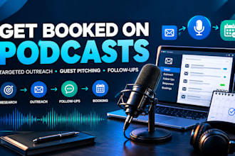 help you get booked on podcasts through targeted outreach and guest pitch