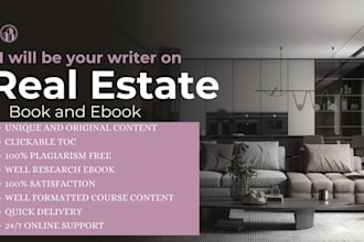 ghostwrite real estate investing ebook property guide author bio workbook