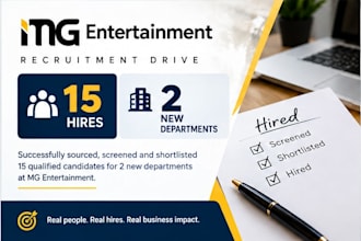 recruit and shortlist qualified candidates