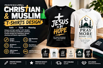 design custom christian and muslim tshirts