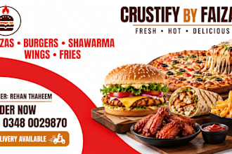 design professional restaurant food posters and flyers