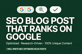 write SEO blog post that ranks on google