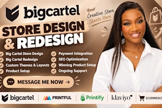build ecwid store shopify store bigcommerce store shift4shop store big cartel