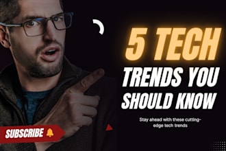 design high CTR tech, ai, and saas youtube thumbnails