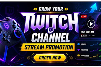 promote twitch live stream through embedding to boost twitch live viewers