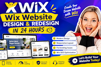 build wix website design wix website redesign fix wix website responsive wix seo