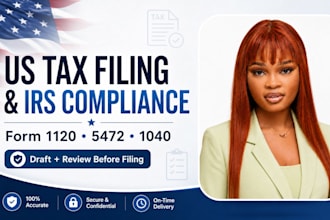 prepare and efile form 1120 5472 1040 cpa us tax filling and irs compliance