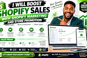 boost shopify sales with shopify marketing and store promotion