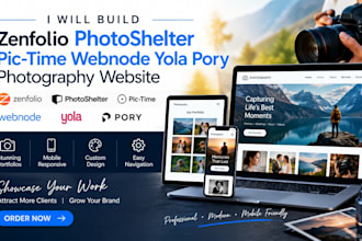 build zenfolio photoshelter pic time webnode vzy yola pory photography website