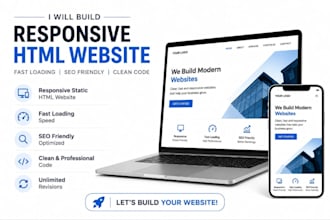 design a stunning html static webpage