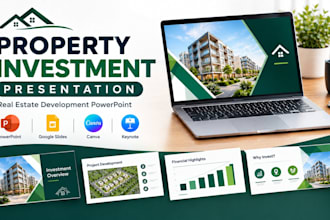 design property investment presentation, real estate development powerpoint