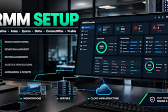 setup rmm for you with ninjaone atera syncro datto connectwise automate n able