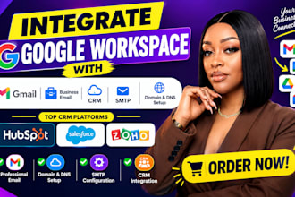 integrate google workspace gmail business crm smtp domain dns setup online