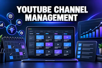 manage your youtube channel with strategy SEO publishing and analytics