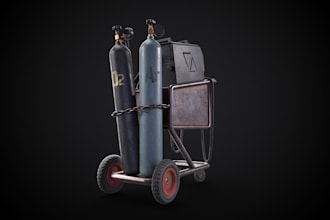 create gameready 3d hardsurface props and environments