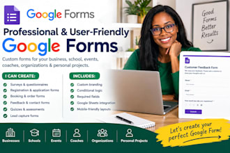 create professional google forms surveys quizzes and registration forms