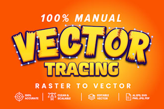 vector tracing and convert images, logo and artwork to vector