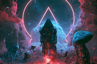 create distinctive album cover and single artwork