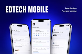 mobile app design edtech education app UI UX figma