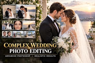 add missing person to photo, remove person or edit wedding photo