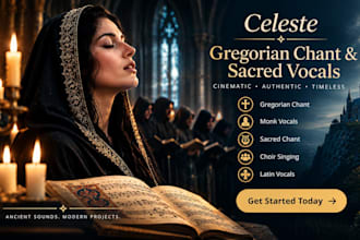 record cinematic gregorian chant, monk vocals, sacred chant, latin vocals, choir
