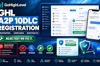do gohighlevel a2p 10dlc registration and rejection fix