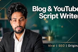 be your SEO content writer for blog article and youtube script