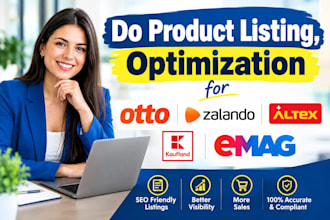 do product listing, optimization for otto, zalando, altex, kaufland, emag