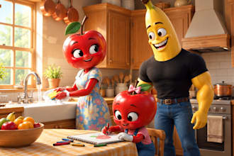 do viral ai fruits story videos