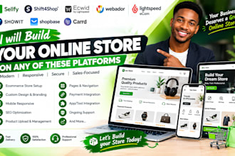build sellfy shift4shop ecwid webador showit shopbase carrd website store design