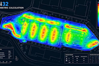 do sports field lighting design with agi32 photometric calculations